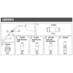 KIT CONSUMIBLES ANTORCHA MIG MT25