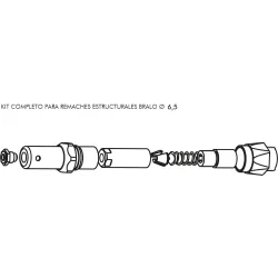 KIT REMACHADO Ø6.5 ESTRUCTURAL BM-3001