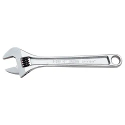 Llave ajustable de moleta central 15" cromada envase industrial