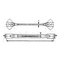 LLAVE DOBLE BOCA ARTICULADAS 8X9 650809