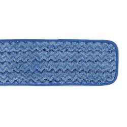 MOPA HUMEDA MICROFIBRA, 40 CM  AZUL CON TIRAS