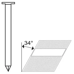 PACK 3000 CLAVOS TIP RN INCLIN 34º 310X90