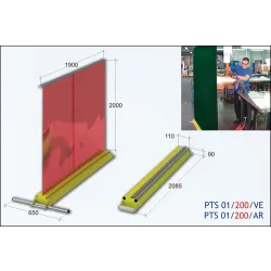 PANEL PROTECTOR DE SOLDADURA COLOR NARANJA