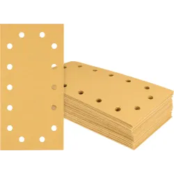 Papel de lija EXPERT C470 con 14 orificios para lijadoras orbitales 115 x 230 mm, G 320 50 unidades