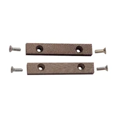 Pareja de mordazas con tornillos para tornillo banco guia cuadrada 207-100 / 207-150, 125mm