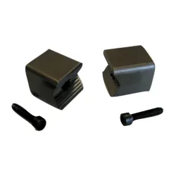 Pareja de mordazas de tubo y tornillos para tornillo guia cuadrada 207041 / 207071 y 216, 125mm