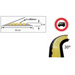 PASACABLES CP1002 - 910X500X45MM