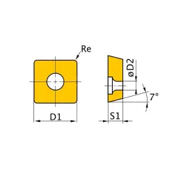 PLAQUITA PARA 24/36, ISO SCMTO9T304, 5 UN