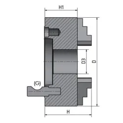 PLATO 3 GARRAS 250 MM CAMLOCK DIN ISO 702-2 NO 6