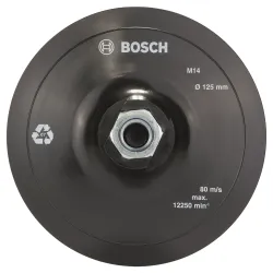 PRO Backing Pad, 125 mm, M14, con fijación de gancho y bucle