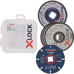 PRO Cutting and Grinding Set, 125 x 1 x 22,23 mm, X-Lock, 5 unidades