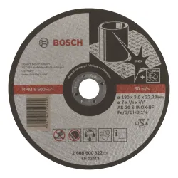 PRO Stainless Steel Abrasivo R:180x3mm