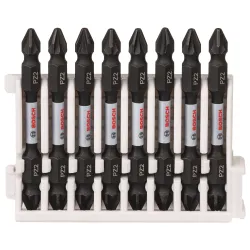 Punta doble PRO Impact con índice Pick and Click, PZ2, 65 mm, 8 uds.