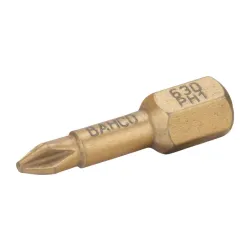 Puntas de diamante de 1/4" para tornillos Phillips de 25 mm