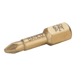 Puntas de diamante de 1/4" para tornillos Pozidriv de 25 mm
