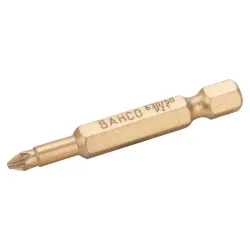 Puntas de diamante de 1/4" para tornillos Pozidriv de 50 mm (5 piezas/caja de plástico)