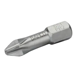 Puntas de torsión de acero inoxidable y de 1/4" para tornillos Phillips (25 mm)