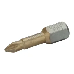 Puntas de torsión TiN de 1/4" para tornillos Phillips de 25 mm
