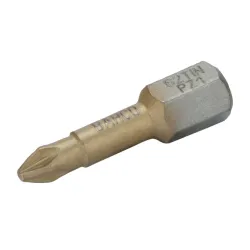 Puntas de torsión TiN de 1/4" para tornillos Pozidriv de 25 mm