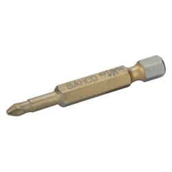 Puntas de torsión TiN de 1/4" para tornillos Pozidriv de 50 mm
