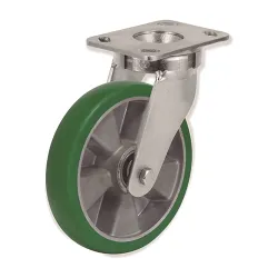 Rotante Girat. d.160 rueda Verde poliuretano