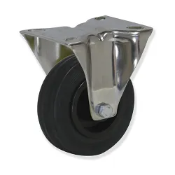 Rotante inox fijo d.080 Goma