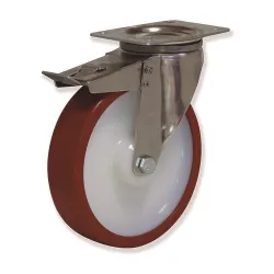 Rotante inox girt d.125  Poliuretano con freno
