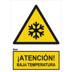 SEÑAL ATENCION BAJA TEMPERATURA