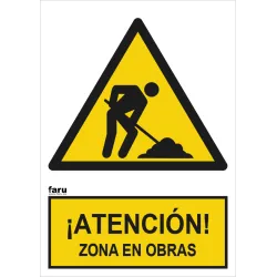 SEÑAL ATENCION ZONA DE OBRAS