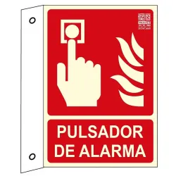 SEÑAL BANDEROLA PULSADOR ALARMA