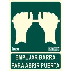 SEÑAL EMPUJAR BARRA