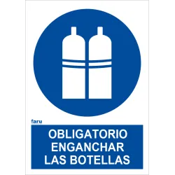 SEÑAL ENGANCHAR LAS BOTELLAS