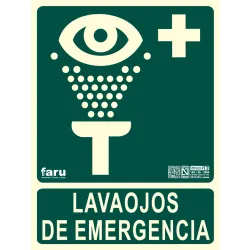 SEÑAL LAVAOJOS DE EMERGENCIA