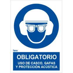 SEÑAL OB CASCO,GAFAS,PROT ACUST