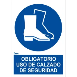 SEÑAL OB USO CALZADO DE SEGURIDAD