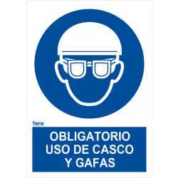 SEÑAL OBLIG USO CASCOS GAFAS