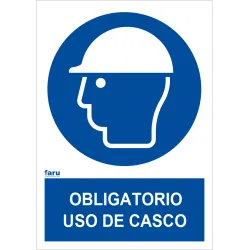 SEÑAL OBLIGATORIO  USO DE CASCO