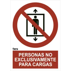 SEÑAL PERSONAS NO EXCLUSIVAMENTE CARGAS