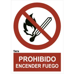 SEÑAL PROH. ENCENDER FUEGO