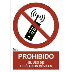 SEÑAL PROH USAR TELEF MOVILES