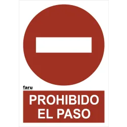 SEÑAL PROHIBIDO EL PASO