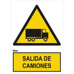 SEÑAL SALIDA DE CAMIONES