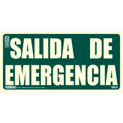 SEÑAL SALIDA  DE EMERG  29.7X14.8