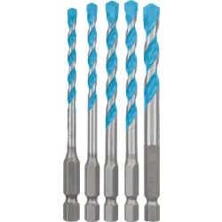 Set de 5 brocas EXPERT HEX-9 MultiConstruction de 4/5/6/6/8 mm