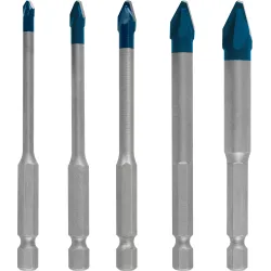 Set de brocas EXPERT HEX-9 HardCeramic de 4/5/6/8/10 mm, 5 unidades