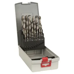 Set de brocas helicoidales PRO Metal HSS-G, 25 uds.
