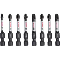 Set de puntas de atornillar PRO Impact, PH1, PH2 (x2), PH3, PZ1, PZ2 (x2), PZ3, 55 mm, 8 uds.