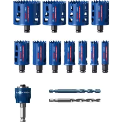 Set de sierra de corona EXPERT Tough Material de 20/22/25/32/35/40/44/51/60/68/76 mm, 14 unidades