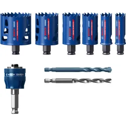 Set de sierra de corona EXPERT Tough Material de 22/25/35/40/51/68 mm, 9 unidades
