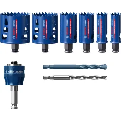 Set de sierra de corona EXPERT Tough Material de 22/25/35/51/60/68 mm, 9 unidades